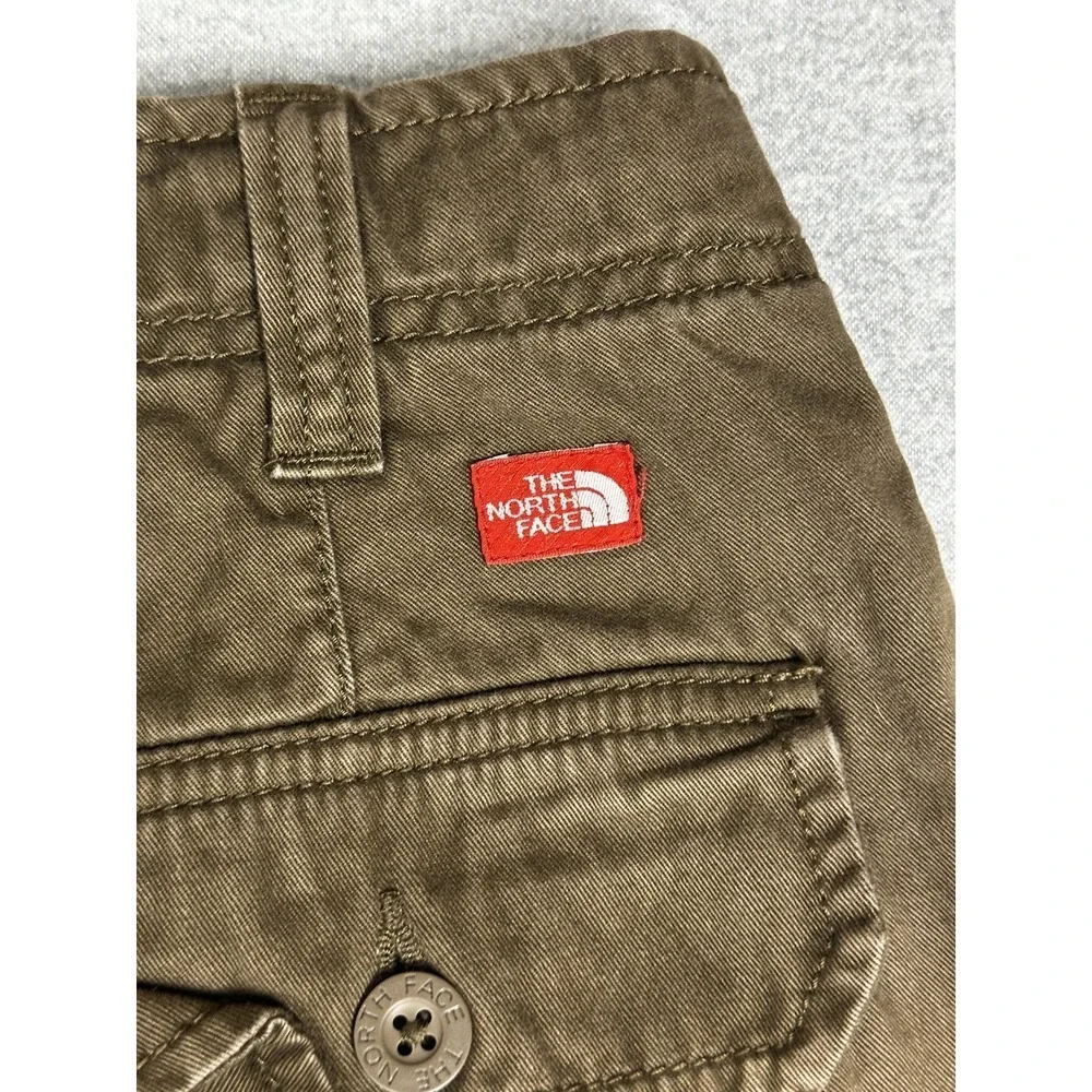 North Face Cargo Pant Mens 36x28 Brown Short Drawstring Hiking Utility Baggy Y2K